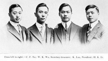 Members of the MCM Chinese Club of 1916