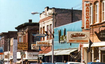 Shelden Avenue, Houghton, in the 1970s